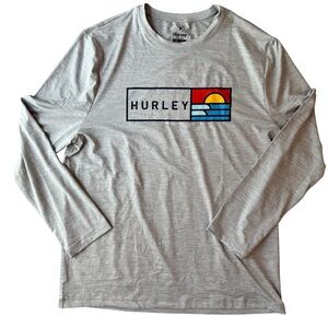 Hurley Men's X-Large Long Sleeve Swim Shirt - Gray - NWOT